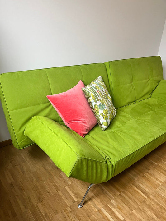 ligne roset Smala sofa bed leather three-seater Alcantra