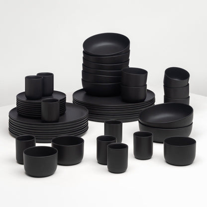 KAYA H Entertaining Porcelain Set - black