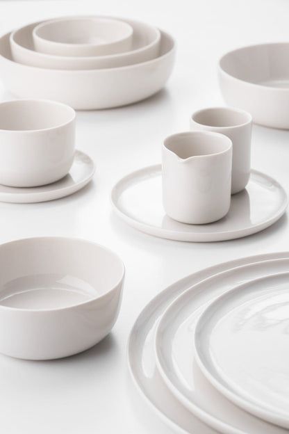 KAYA H Dinner Porcelain Set with Guests - white