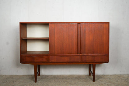 Teak Highboard Sideboard 165cm, Danish, 60s Vintage