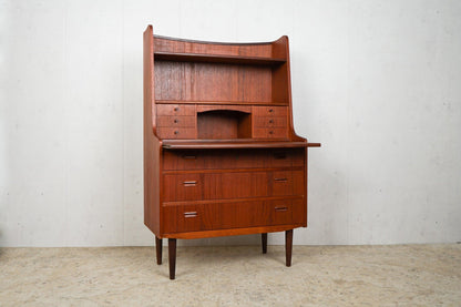 Vintage Teak Secretary Chest of Drawers Danish 60s Mid Century