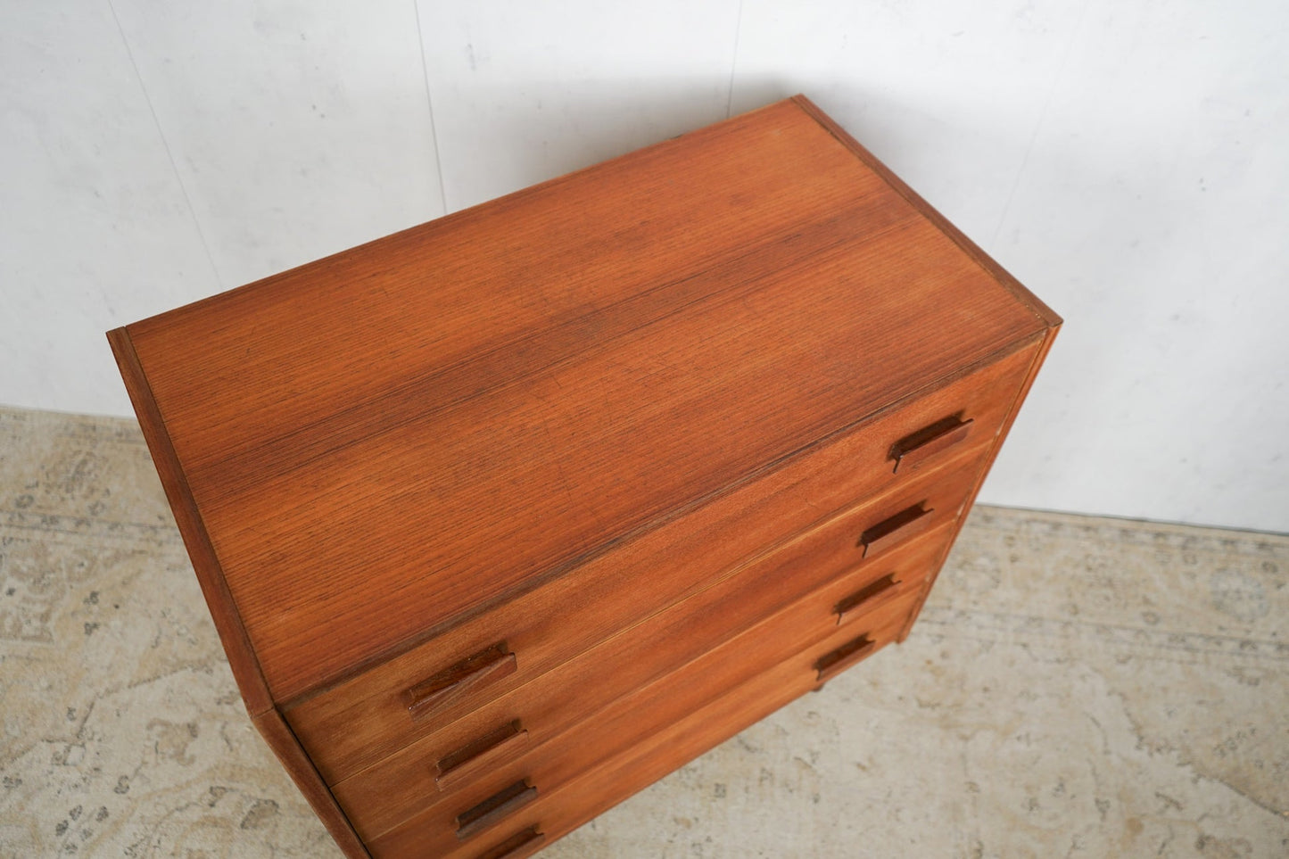 Teak Chest of Drawers 76cm, Danish, 60s Vintage