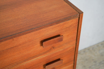 Teak Chest of Drawers 76cm, Danish, 60s Vintage