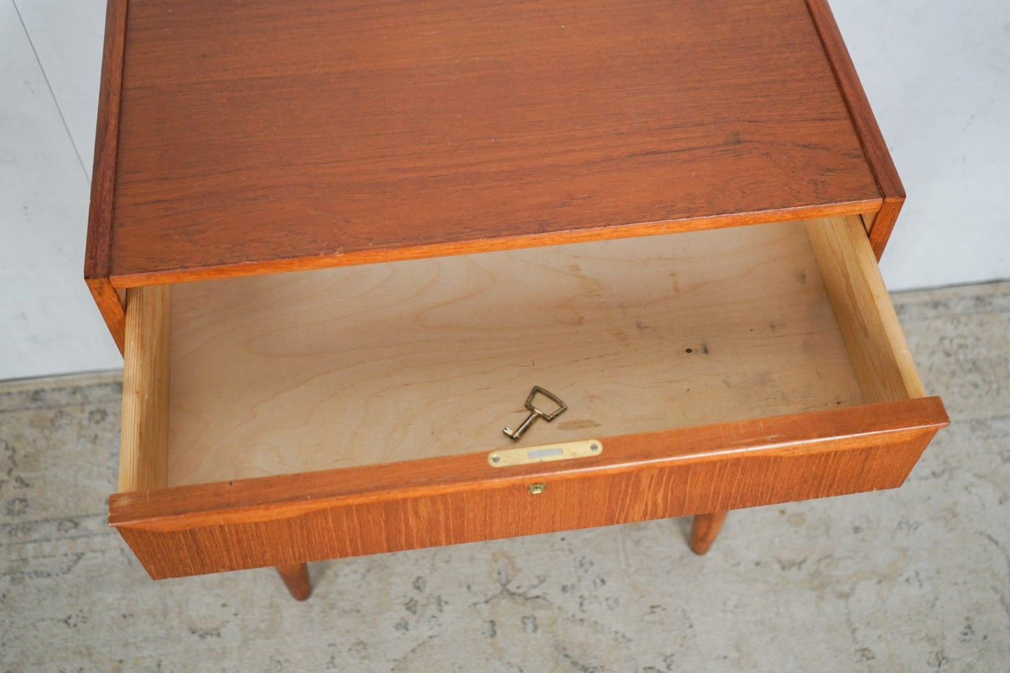 Teak Chest of Drawers 62cm, Danish, 60s Vintage