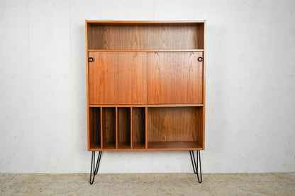 Teak Shelf Vinyl Bookcase, Danish, 60s Vintage