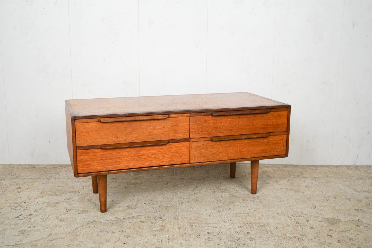 Vintage Teak Chest of Drawers Retro Danish 60s Mid Century