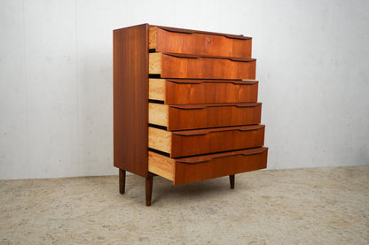 Vintage Teak Chest of Drawers Tallboy Retro Danish 60s Mid Century