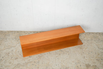 Vintage Teak Shelf Bookcase Hanging Shelf 60s Mid Century