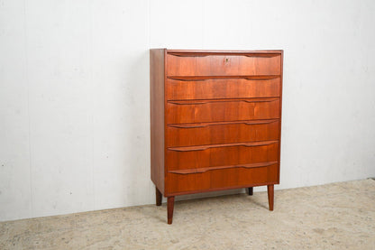 Vintage Teak Chest of Drawers Tallboy Retro Danish 60s Mid Century