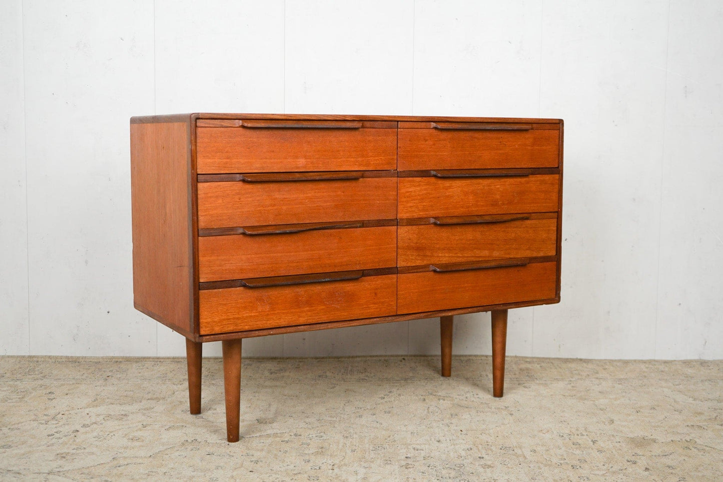 Vintage Teak Chest of Drawers Retro Danish 60s Mid Century