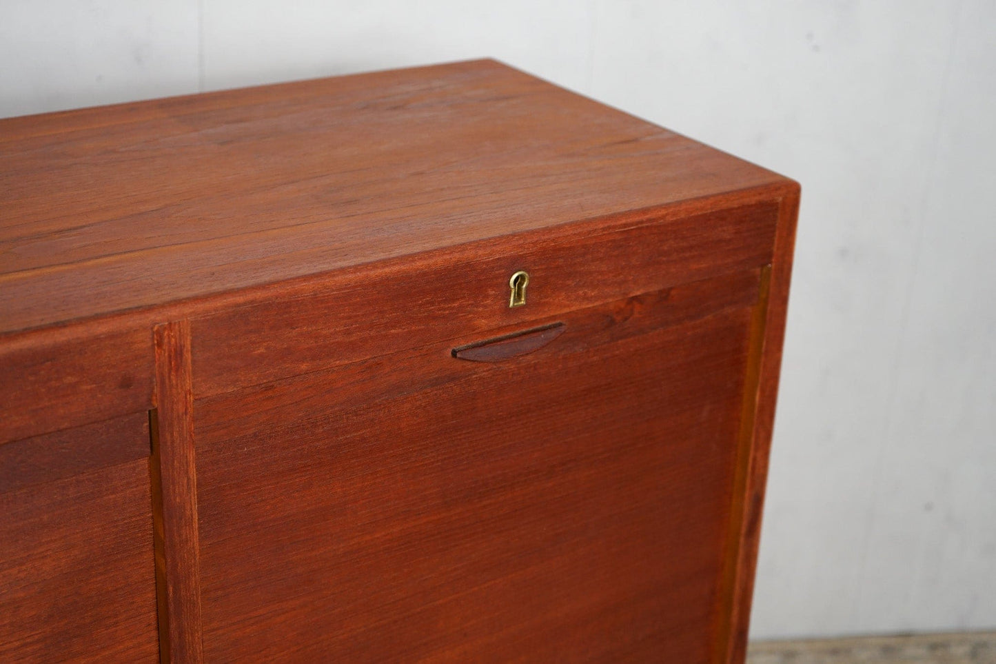 Teak Jalousieschrank / Kommode, Dänisch, 60er Jahre Vintage