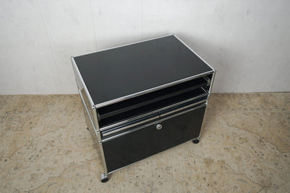 USM Haller desserte vintage graphite noir