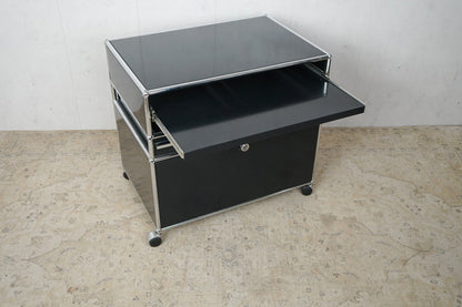 USM Haller desserte vintage graphite noir