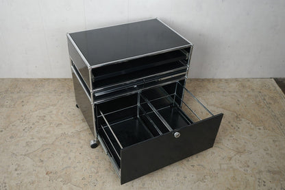 USM Haller desserte vintage graphite noir