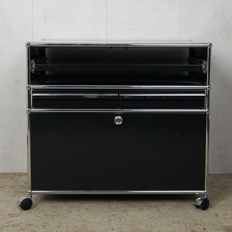 USM Haller desserte vintage graphite noir