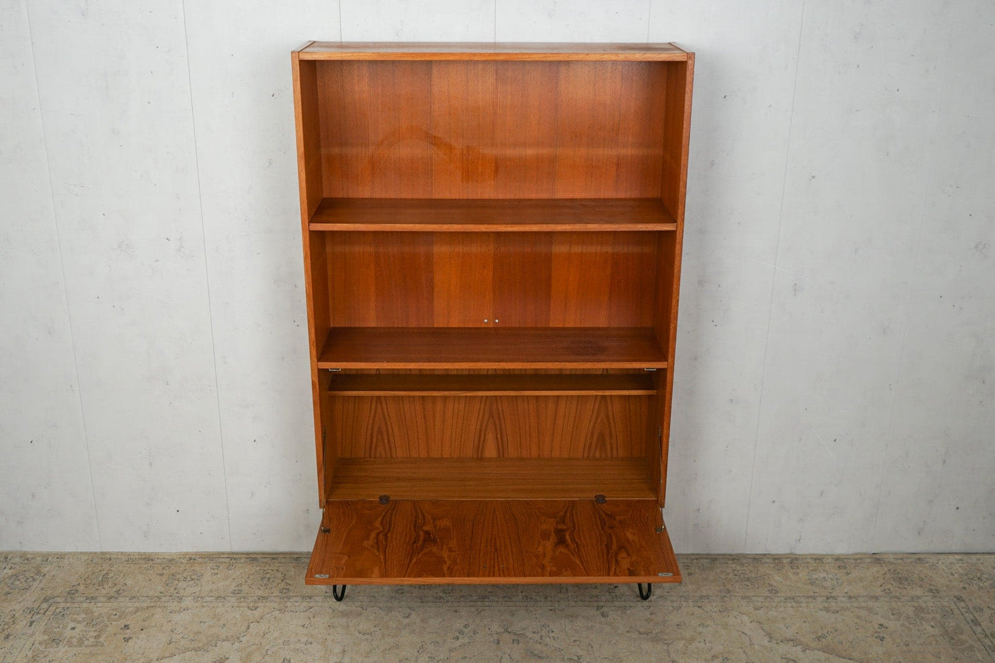 Vintage Teak Shelf Bookcase 60s Mid Century Retro Danish