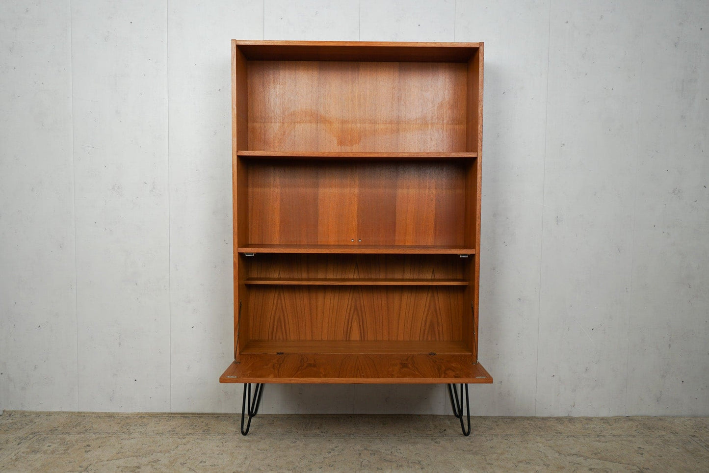 Vintage Teak Shelf Bookcase 60s Mid Century Retro Danish