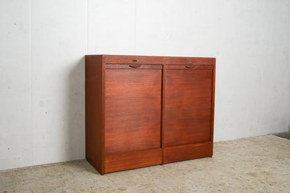 Teak Jalousieschrank / Kommode, Dänisch, 60er Jahre Vintage