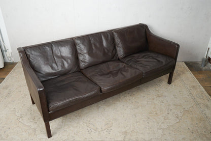 Set of 2 Børge Mogensen Vintage Sofa Couch Leather Sofa 60s