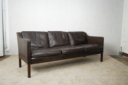 Set of 2 Børge Mogensen Vintage Sofa Couch Leather Sofa 60s