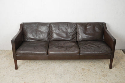 Set of 2 Børge Mogensen Vintage Sofa Couch Leather Sofa 60s