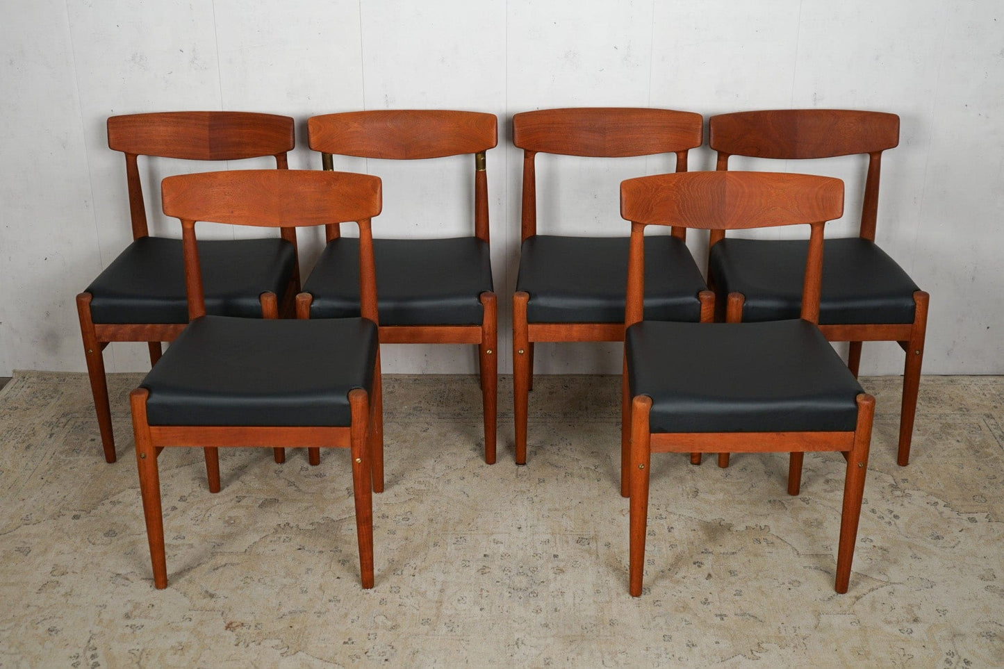 Set of 6 Model 343 dining chairs by Knud Færch for Slagelse Furniture, 1960s