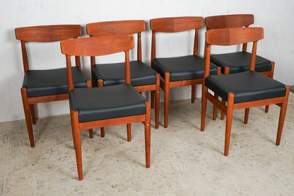 Set of 6 Model 343 dining chairs by Knud Færch for Slagelse Furniture, 1960s