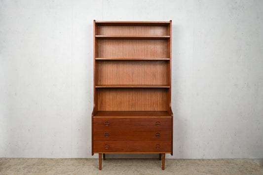 Vintage Teak Shelf Bookcase 60s Mid Century Retro Danish