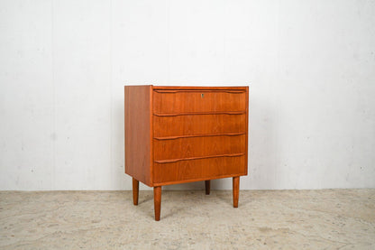 Teak Chest of Drawers 62cm, Danish, 60s Vintage