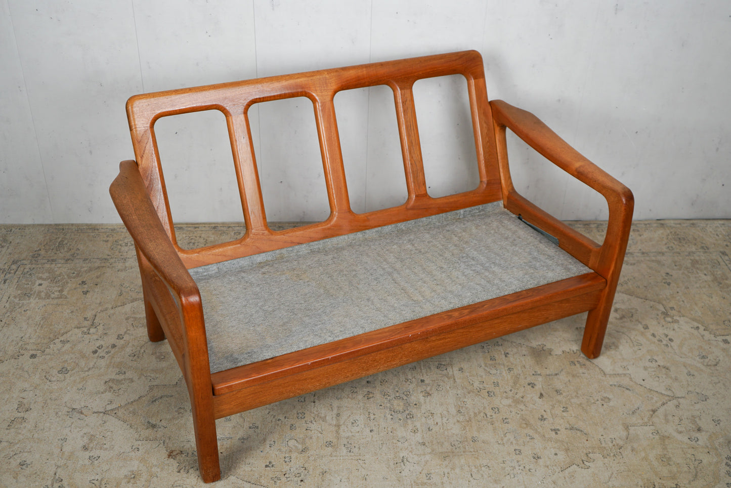 Danish Teak Sofa 2-Seater by Juul Kristensen Vintage