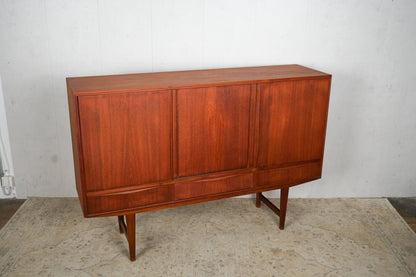 Teak Highboard Sideboard 165cm, Danish, 60s Vintage