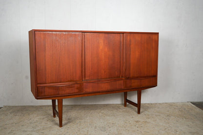 Teak Highboard Sideboard 165cm, Danish, 60s Vintage