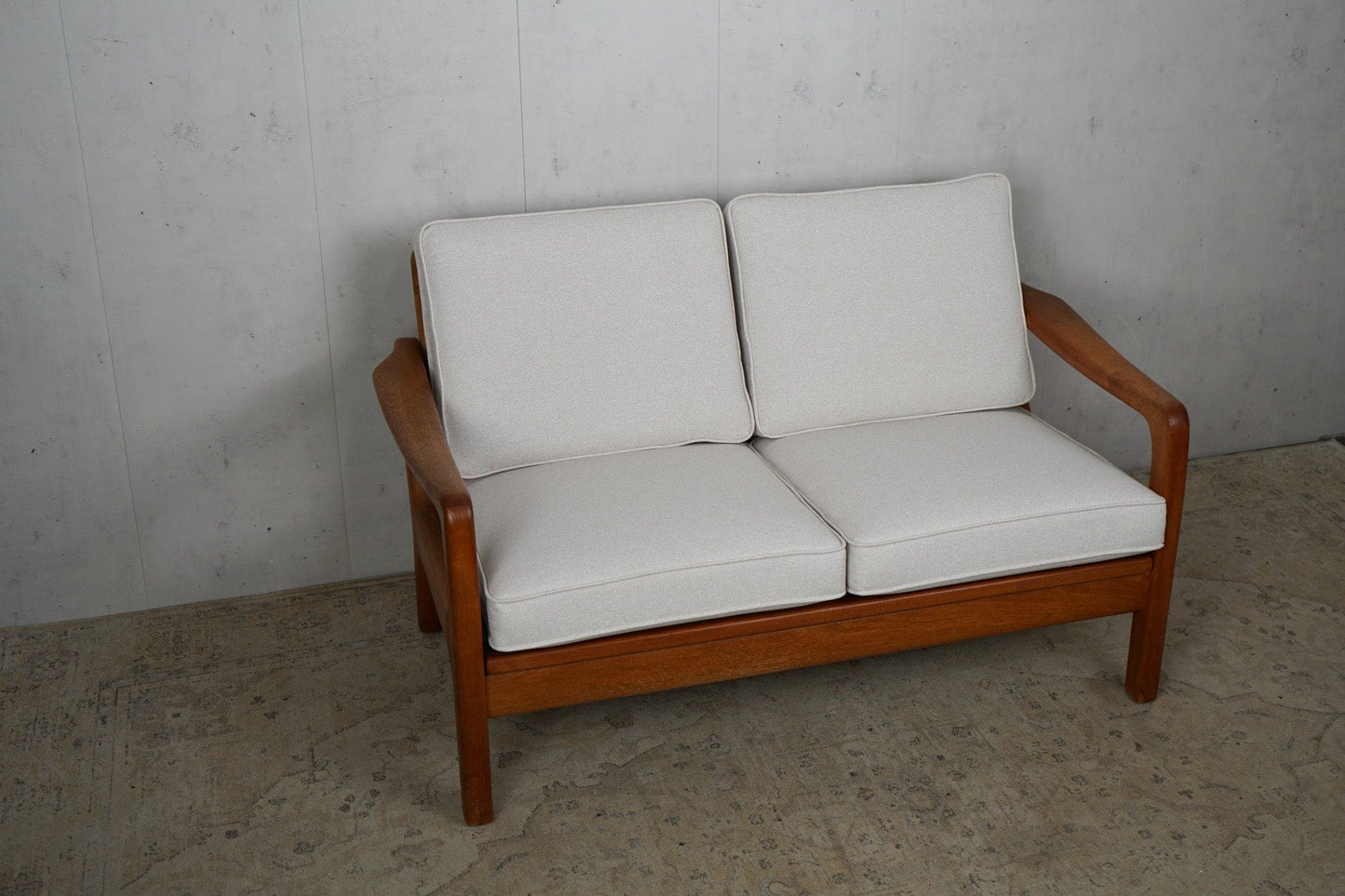 Danish Teak Sofa 2-Seater by Juul Kristensen Vintage