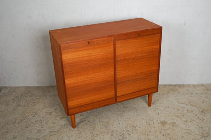 Vintage Teak Venetian Blind Cabinet Chest of Drawers Danish 60s Mid Century