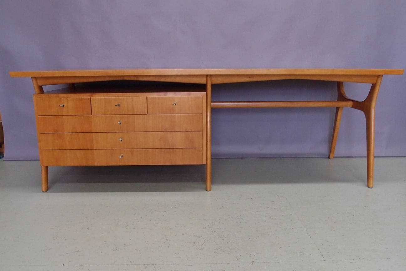 Bureau du milieu du siècle, design danois, années 1960, Vintage