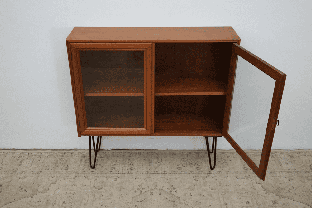 Teak Regal Bücherregal Vitrine Vintage 60er Mid Century Dänisch - 2nd home