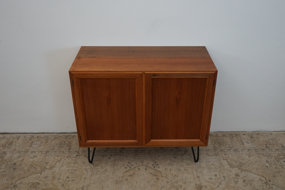 Commode buffet en teck danois Mid Century 95cm Hairpin vintage