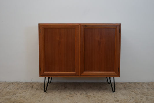 Teak Sideboard Kommode Dänisch Mid Century 95cm Hairpin Vintage