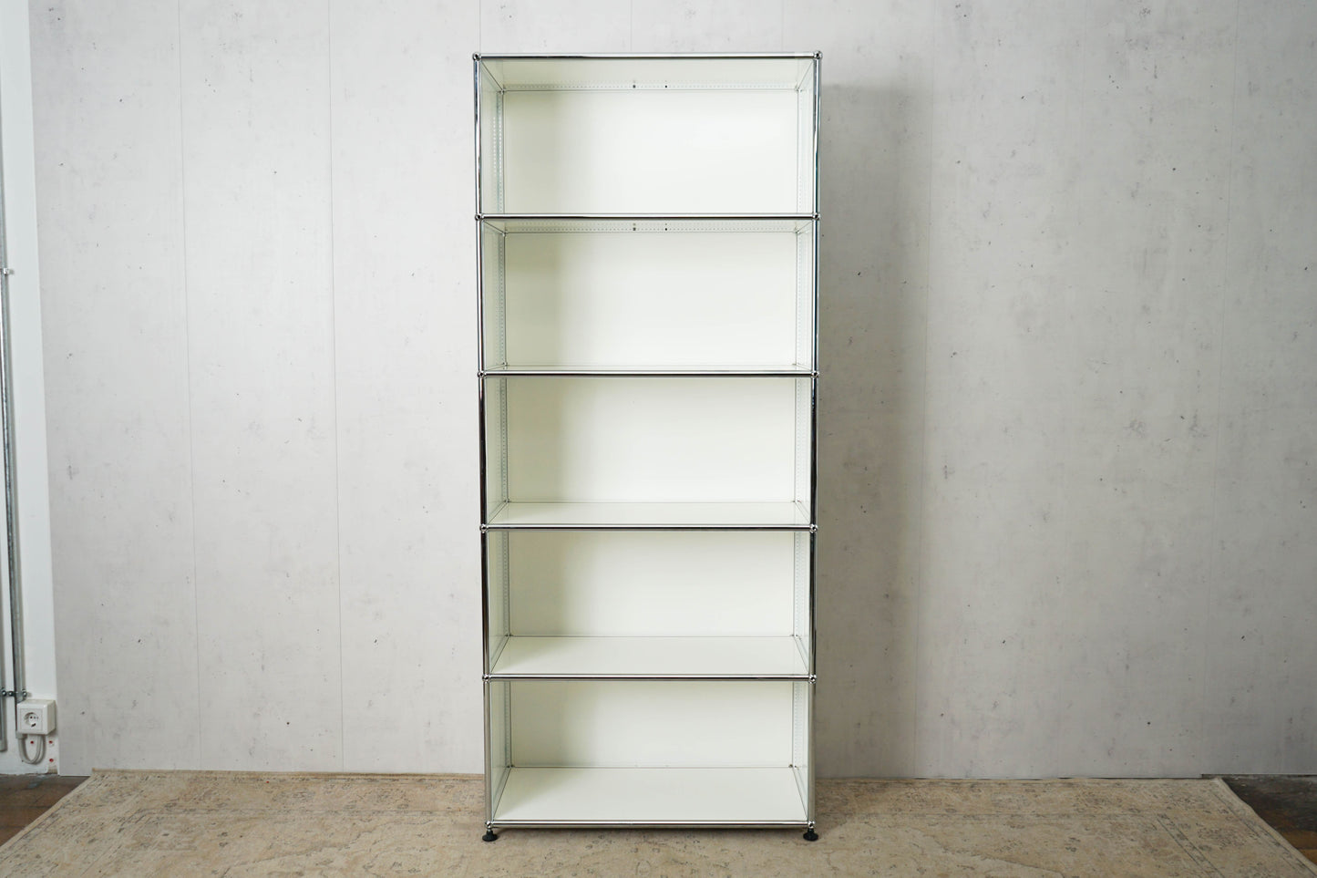 USM Haller shelf bookcase pure white RAL 9010