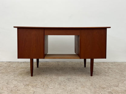 Teak Desk Danish Vintage 60s Mid Century