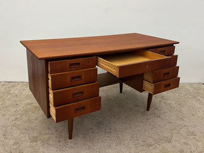 Teak Desk Danish Vintage 60s Mid Century