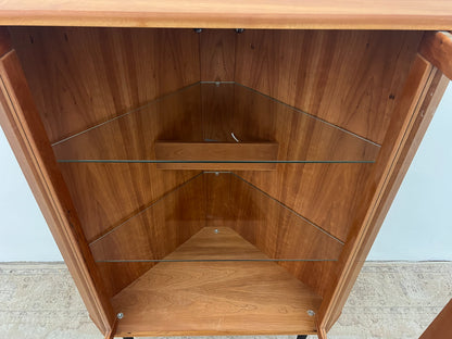 Teak display cabinet corner cabinet vintage 60s mid century Danish