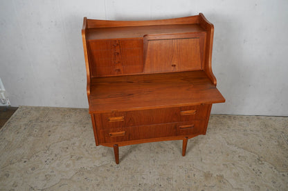 Danish Teak Chest of Drawers Secretary 60s Mid Century Vintage