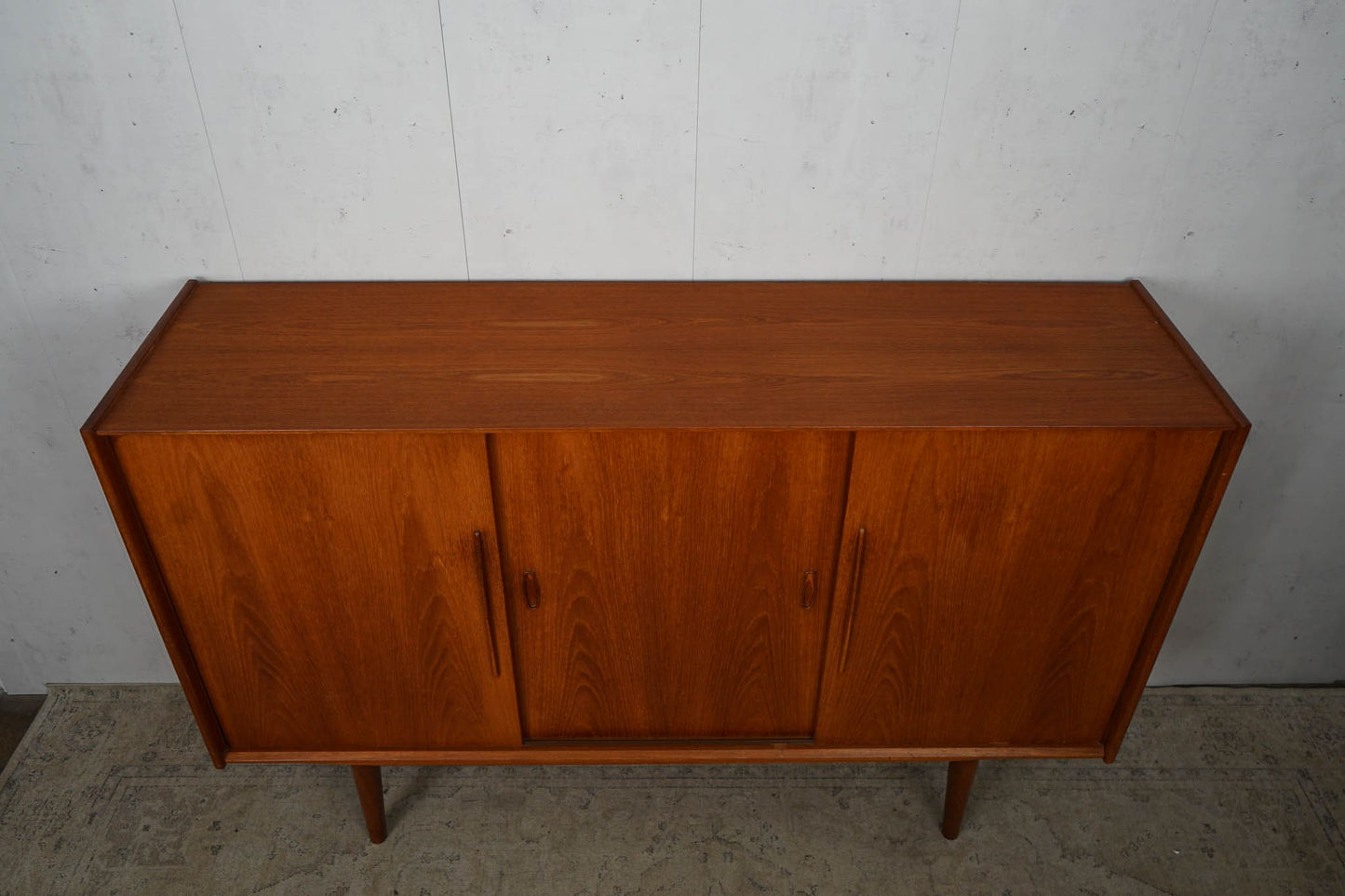 Danish Teak Highboard Sideboard 60s Mid Century Vintage