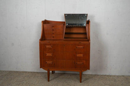 Danish Teak Chest of Drawers Secretary 60s Mid Century Vintage