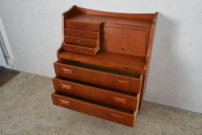 Danish Teak Chest of Drawers Secretary 60s Mid Century Vintage