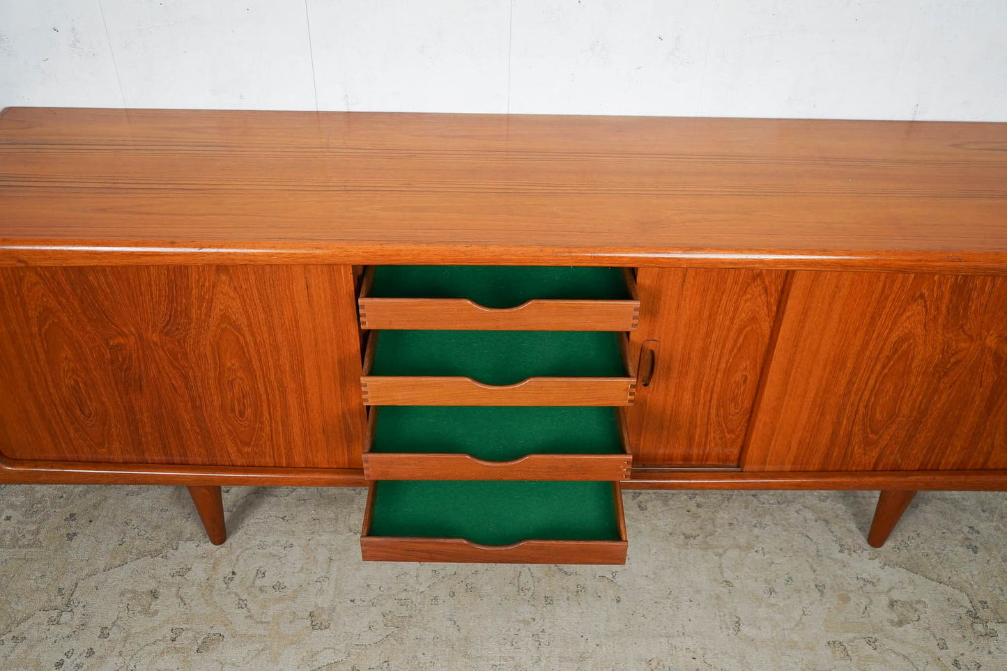 Dänisches Teak Sideboard von H.P. Hansen 60er Mid Century Vintage