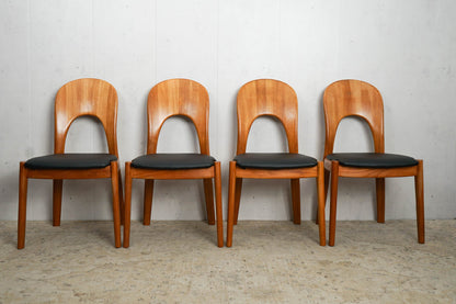 1 von 4 Dänischen Teak Stühlen von Niels Koefoed Esszimmerstuhl Vintage