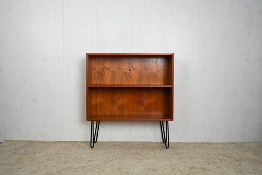 Teak Bookcase Hairpin 88,5cm Mid Century Danish Vintage