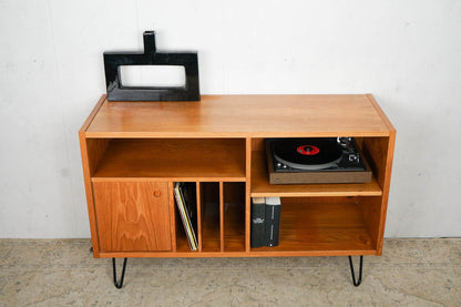 Danish Teak Sideboard Vinyl Record Cabinet Mid Century Vintage